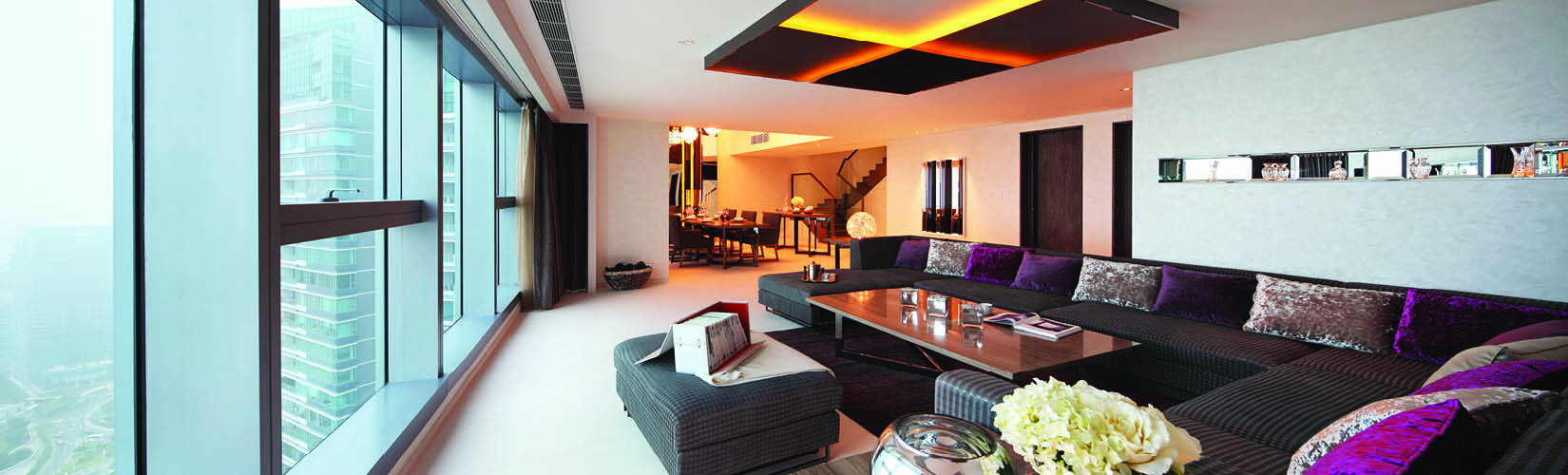 The Waterside Apartments For Rent In Macau Luxury Apartment In Macau For Lease Living Room With Views